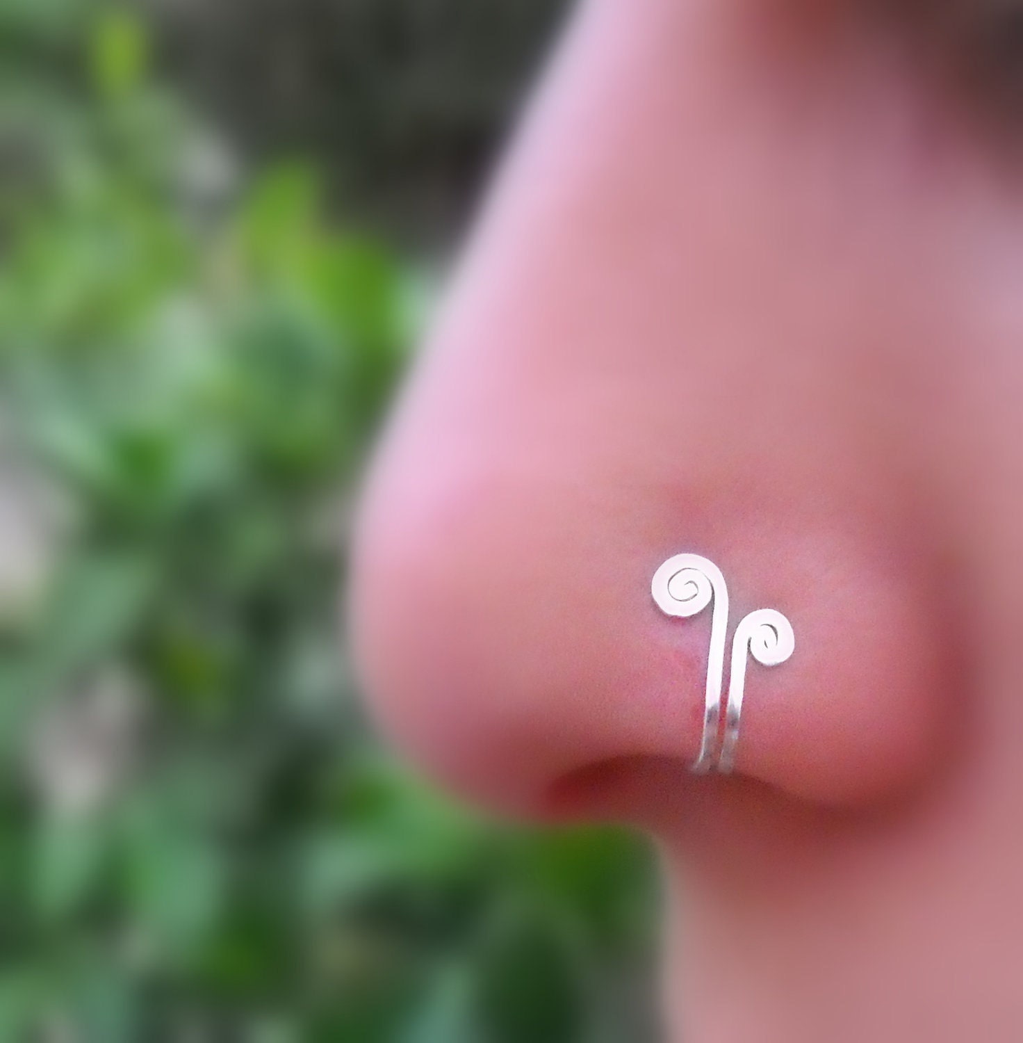Tragus/Nose/Ear Cuff Sterling Silver Handcrafted Non Pierced Nose Ring
