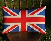 Union Jack - 12 inch x 18 inch - lumbar - Union Jack pillow - Union Jack cushion - UK flag pillow - British flag
