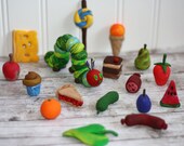 The Very Hungry Caterpillar Complete Set - Clay Cake Topper
