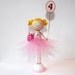 Custom Listing for dianasantana - Handmade Ballerina Clothespin Dolls - Cake Toppers