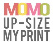 UPSIZE MY PRINT - add to any print order for a file larger than 8x10