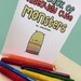 Kids coloring book - Hideously cute monsters