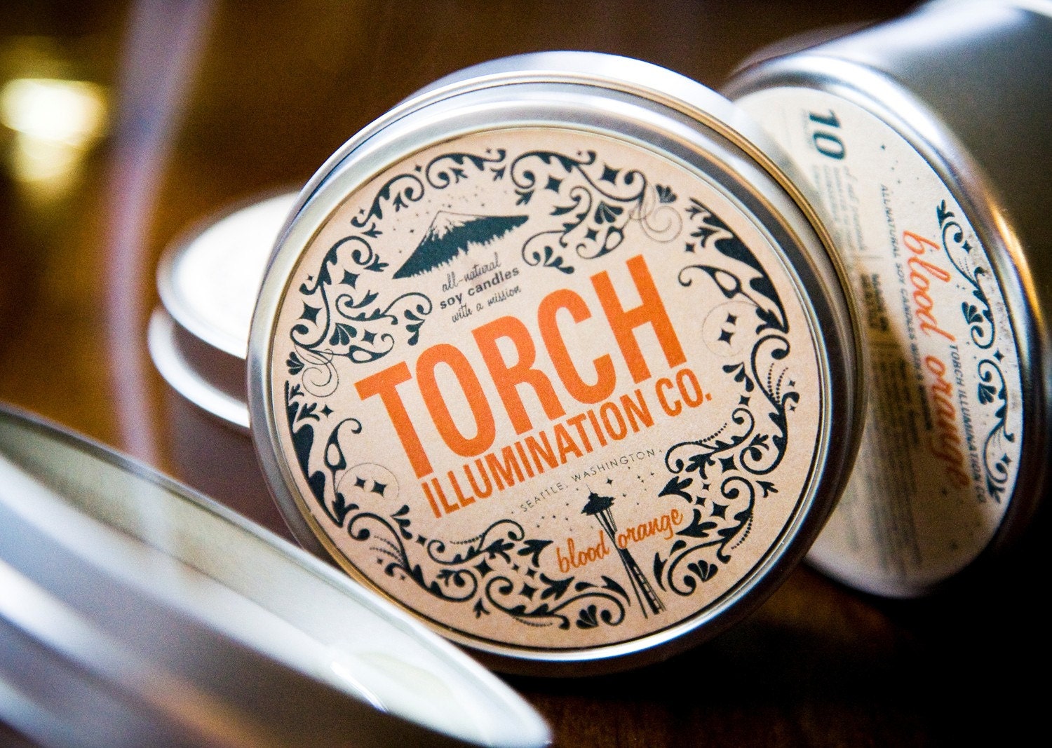 8 oz. Torch Illumination Blood Orange - Soy Candle
