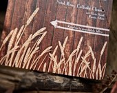 Rustic Wedding Invitations - Vintage Wood Wheat and Lace - SAMPLE - 9260922-I