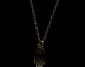 18" 14K Gold Filled Swarovski Crystal Drop Necklace