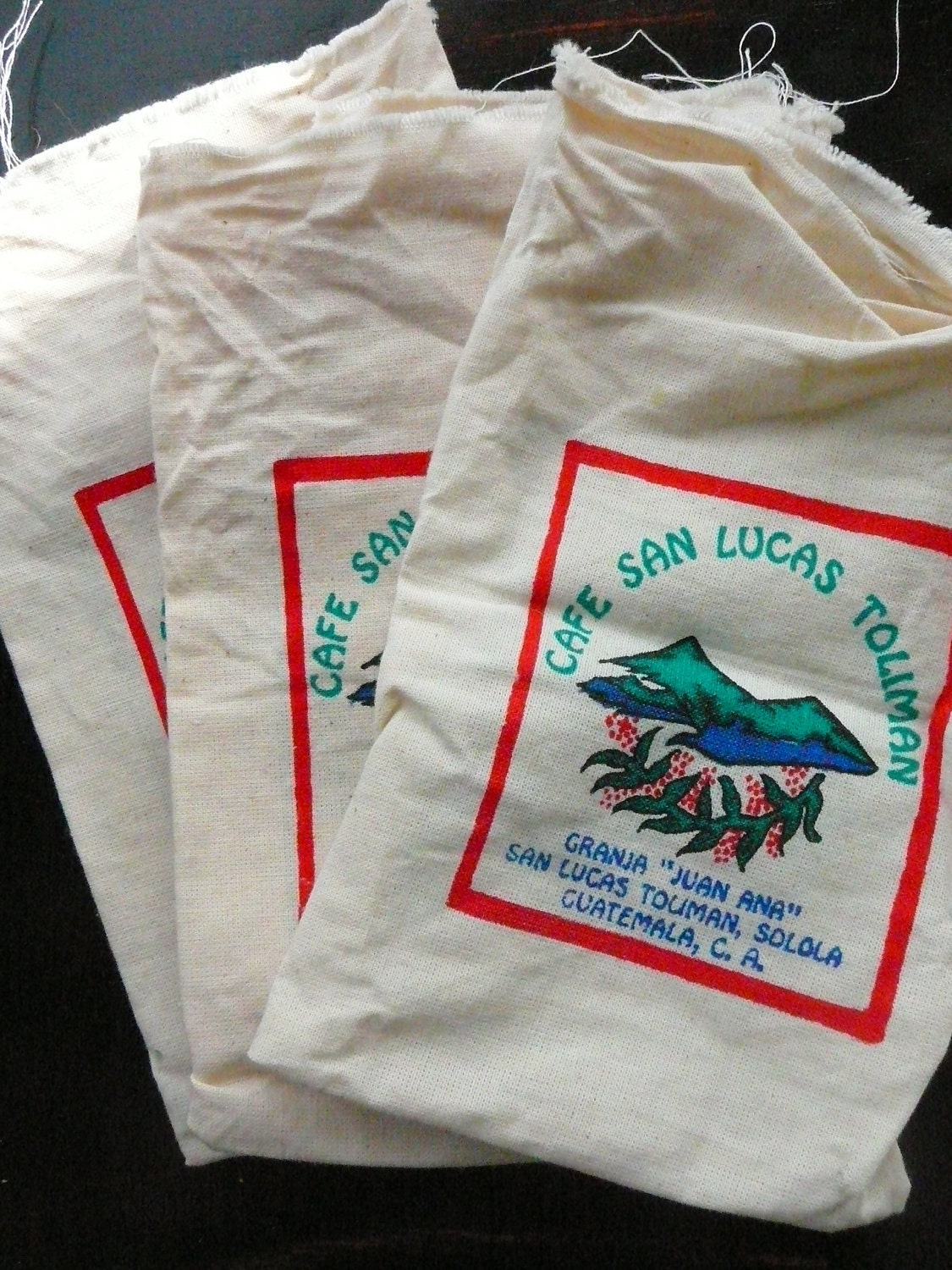 Cafe San Lucas Toliman Bags/Material/5 Coffee Bean Sacks/Cotton Material/Whole Bean Supplies
