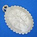 Vintage Catholic Religious Holy Medal - O Jesus Christ Our Lord & King We Await on 18 inch sterling silver rolo chain