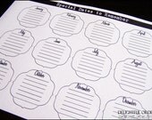 Special Dates To Remember - PDF Printable File