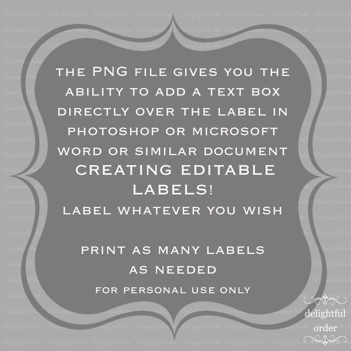 Red Damask Circle Labels/Tag - PDF Blank File & Add your text PNG File