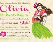 Luau Birthday Invitations