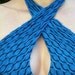 Halter Top: Hot Blue Fishscale