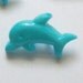 Buttons Blue Dolphins DIY Supplies on Etsy