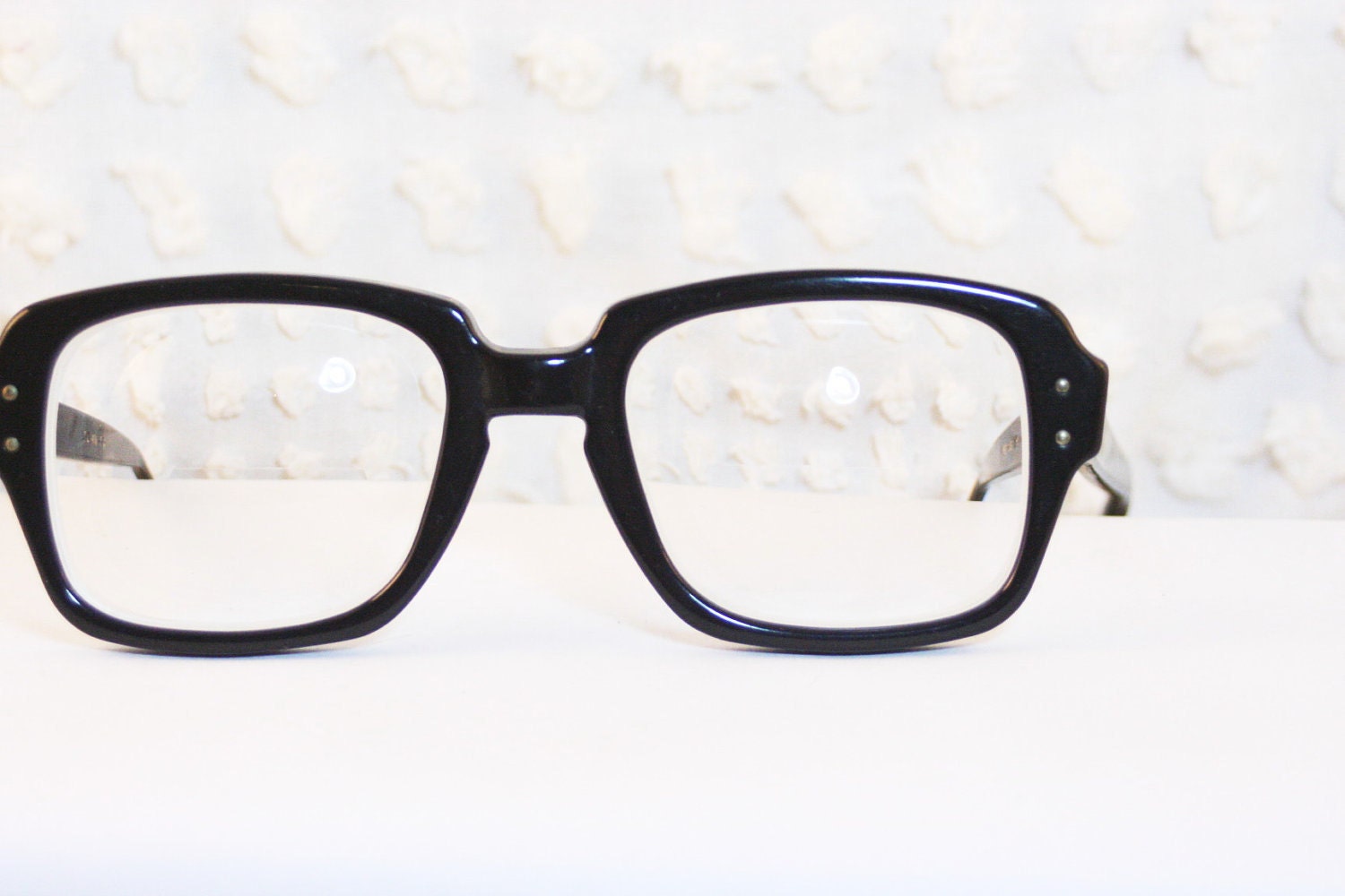 Black Military Horn Rim 1990 S Eyeglasses Army Navy By Diaeyewear