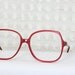 Ruby Red 1980s Oversize Eyeglasses Slim Iridescent New Old Stock Large 60/16 Unisex Frame by Regency Optical Tart