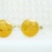 Sunflower Round 1940's Sunglasses Yellow Beige Celluloid Circle Frame Medium Unisex 41/22 Non Prescription by Willson