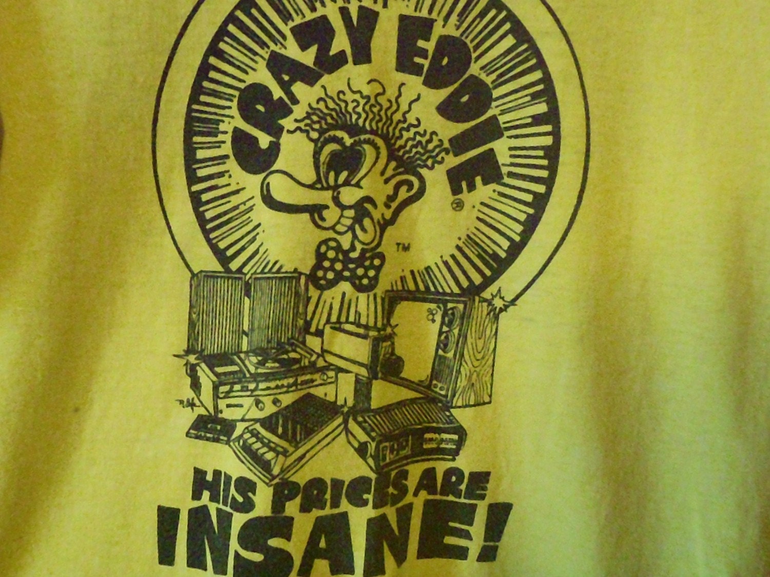 crazy eddie tshirt