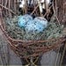 Spring Wreath Easter Wreath Grapevine Door Wreath Basket Decor..."Blue Eggs"