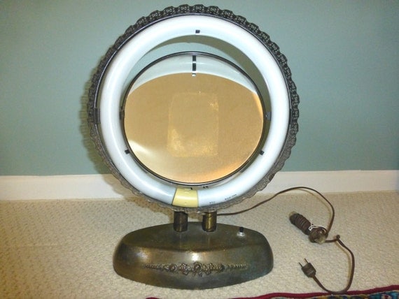 Vintage Casco Lighted Makeup Mirror from the by TAVintageDesigns