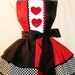 Inspired Alice in Wonderland Queen of Hearts Apron