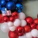 USA FLAG PATRIOTIC Ornament Wreath with Flag Ornament