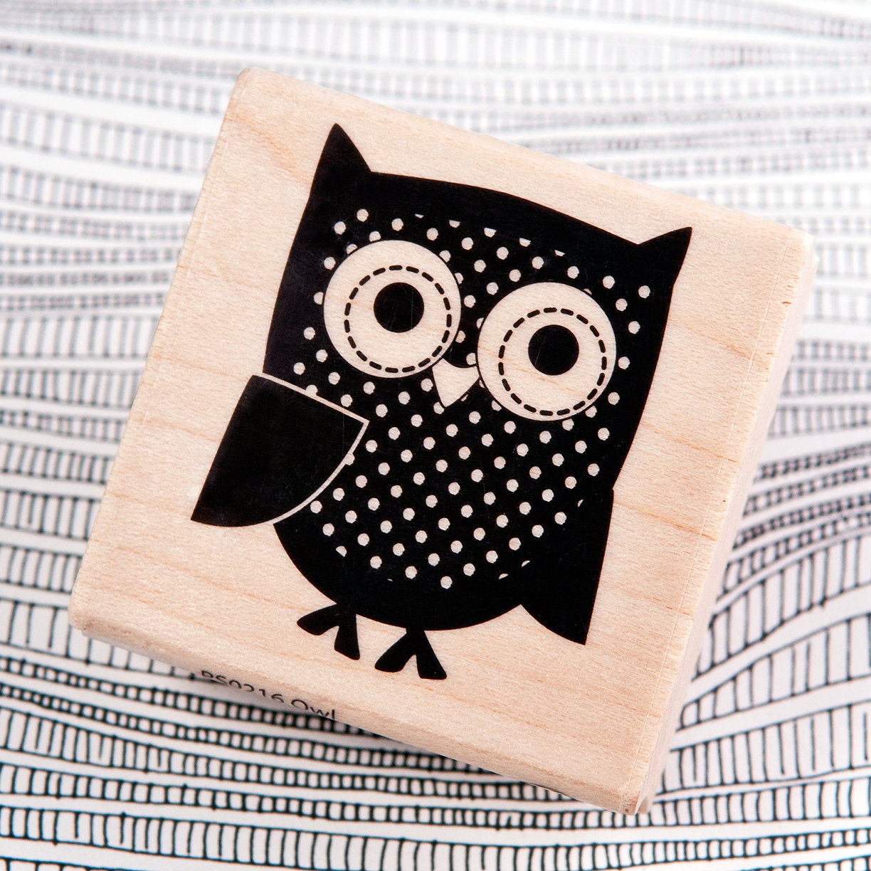 Owl - Wood Mounted Rubber Stamp by Hampton Art