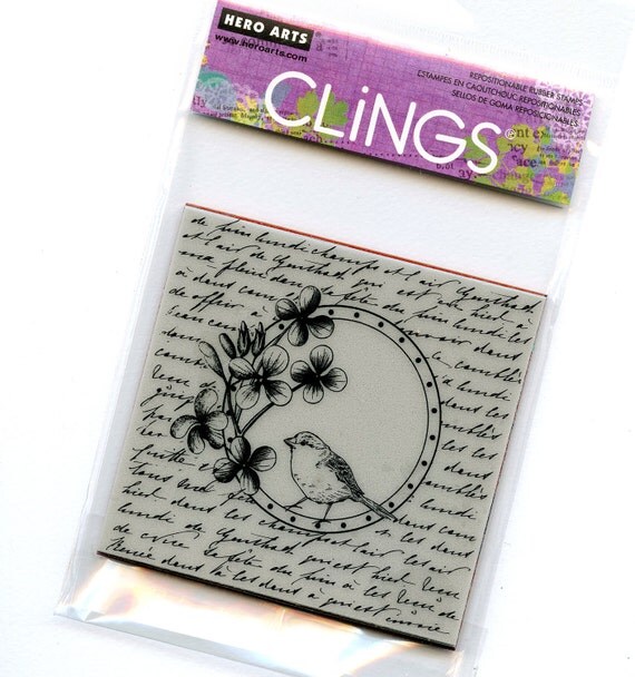 Cling Mounted Rubber Stamps from Hero Arts Bird by redfinchstudio