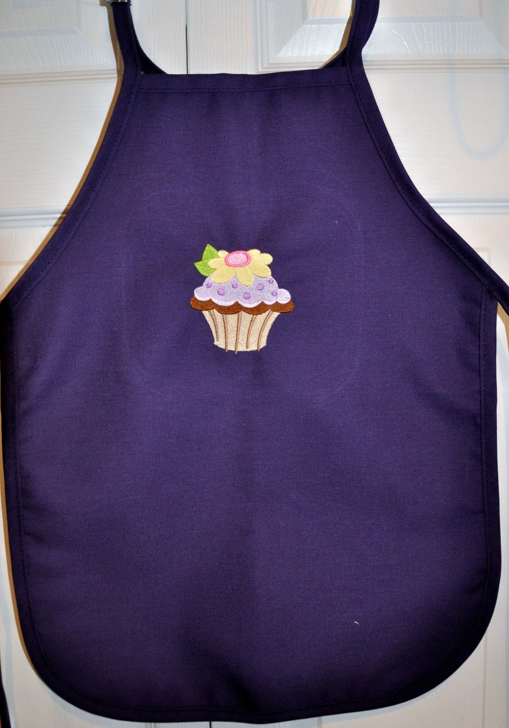 Apron - Childrens Purple Cupcake