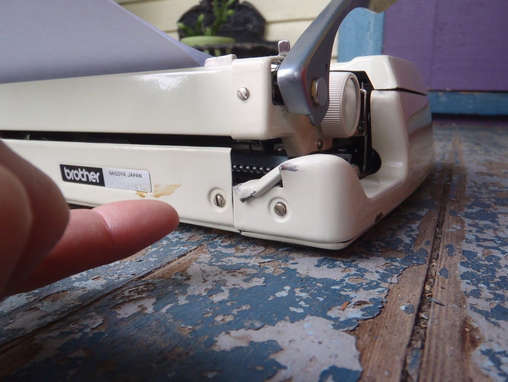 Petite Metal Typewriter Portable Vintage with Case FINE WORKING ORDER