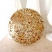 Vintage Trivet 1970s Gold Leaf Lucite Trivet