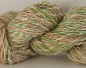 Handspun Yarn,Sherbert,Handpainted Merino plyed with Silk, Worsted
