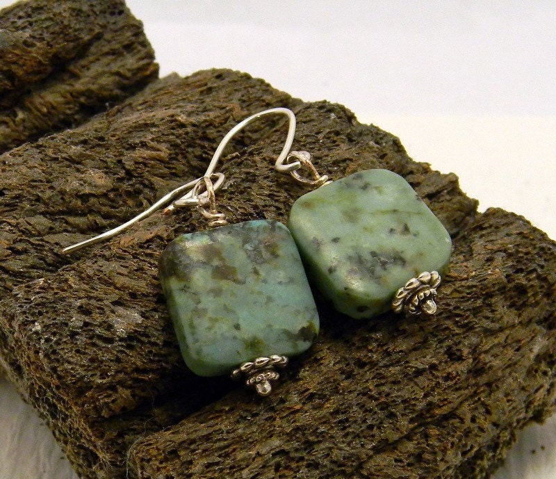 African Turquoise Dangles