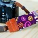 Purple Damask Camera Strap for DSLR / SLR Quick Release