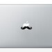 Mustache Vinyl Laptop Decal