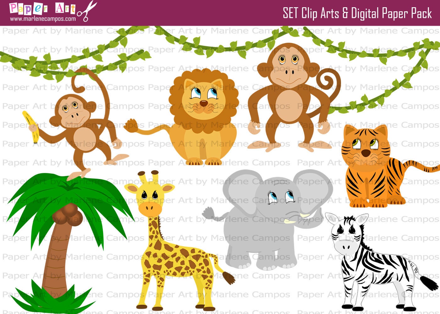 jungle animal clip art free download - photo #5