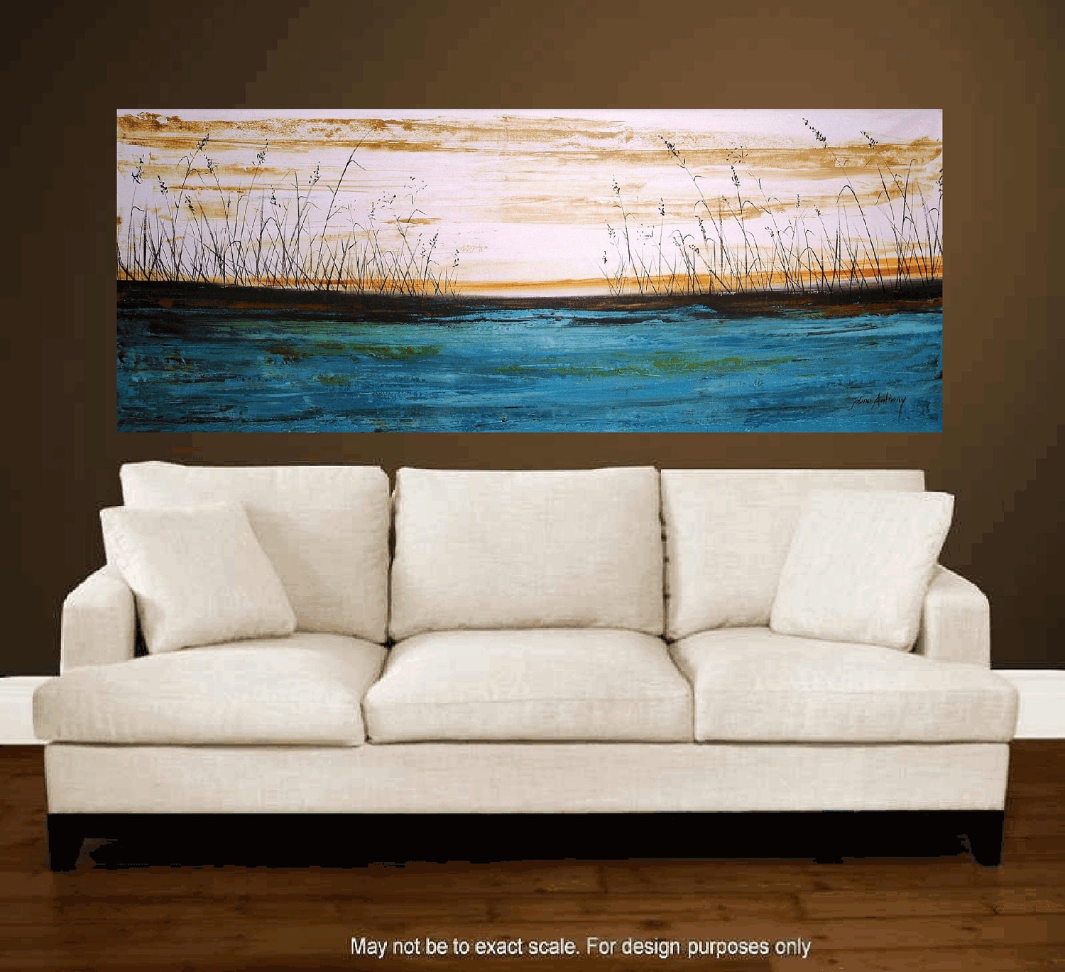 ideal for your Sofa Enormous 72"xxl large abstract original palette knife painting free shipping, from jolina anthony express shipping