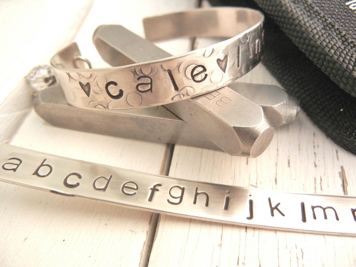 6mm - 1/4" LOWERCASE GOTHIC Font Steel Alphabet Letter Punch Stamp Set