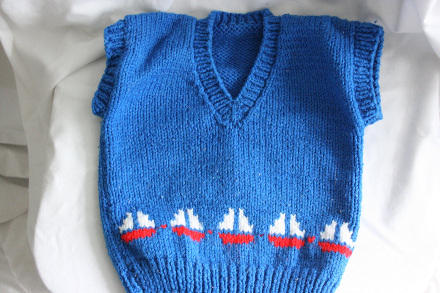 Baby Sweater Vest Hand Made Vintage