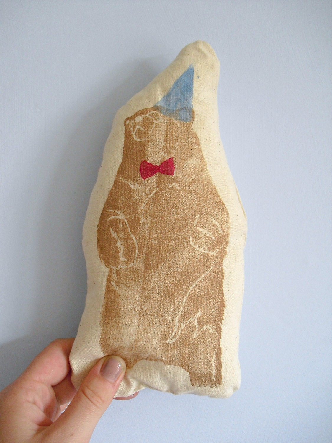 Decorative Animal Pillow- Grizzly Bear