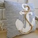 Ring bearer pillow, nautical, rope, anchor