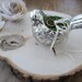Ring bearer pillow birds nest, burlap, moss, silk ivory ribbon, mercury glass, rustic wedding decor