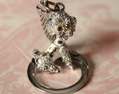 Vintage Poodle Keychain