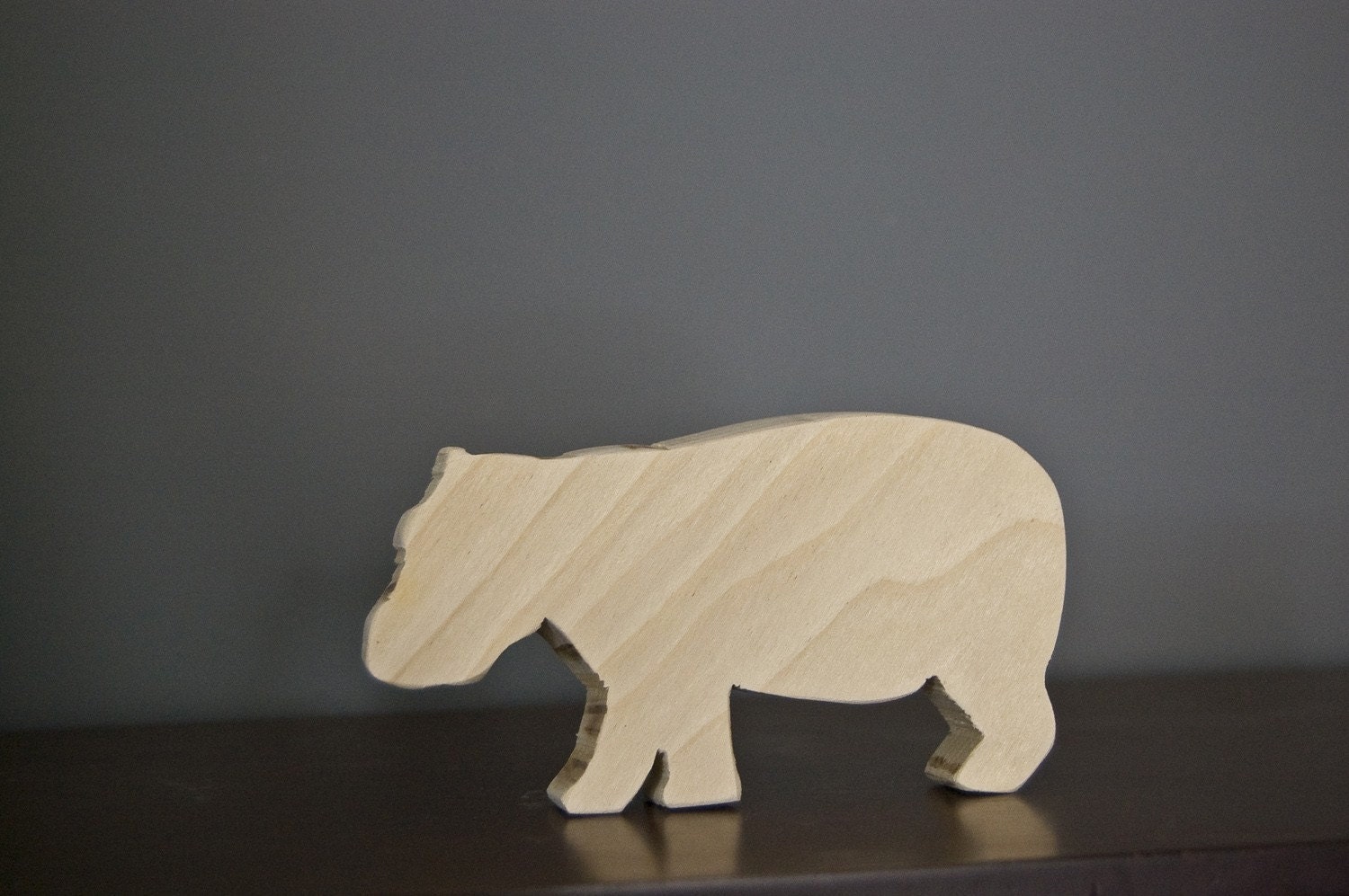 Wooden African Animal Set (Elephant, Snake, Giraffe, Lion, Hippo)