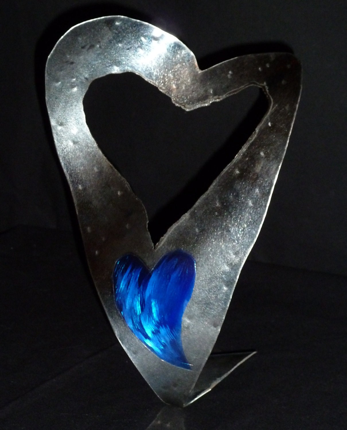 Items similar to Abstract Metal Heart Sculpture by Dennis Boyd (DB