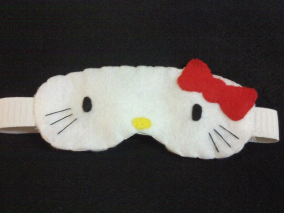 Hello Kitty Sleep Mask by aVerySpecialNeed on Etsy