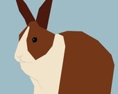 Dutch  Rabbit paper-piecing pattern, PDF