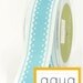 Scalloped Grosgrain, aqua, 2 yards