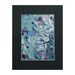Blue, Purple, Green & Silver Abstract Acrylic Painting - Free Shipping
