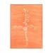 Orange & White 9x12 Original Abstract Watercolor Painting by theartofpieces - free shipping