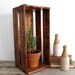 Vintage Wood Crate / Vintage Wooden Box - Industrial Storage - Distressed Decor