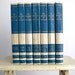 Childrens Book Series - Vintage Kids Book, Illustrated Nursery Rhymes, Blue Book Collection